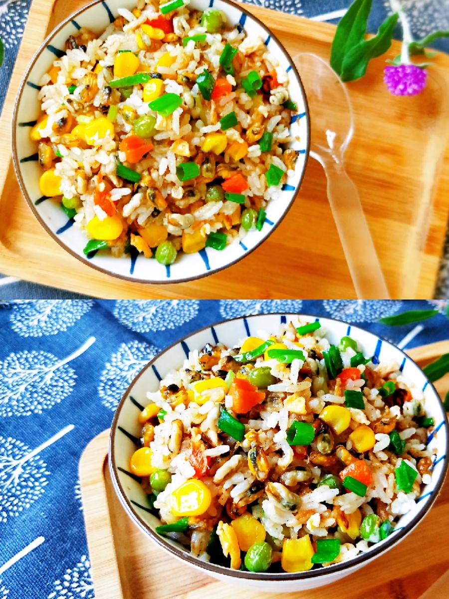 潮汕特色炒饭薄壳米炒饭