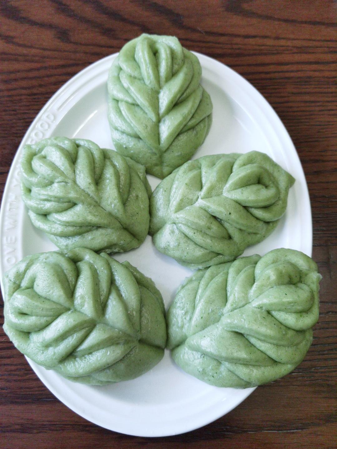 菠菜柳叶馒头
