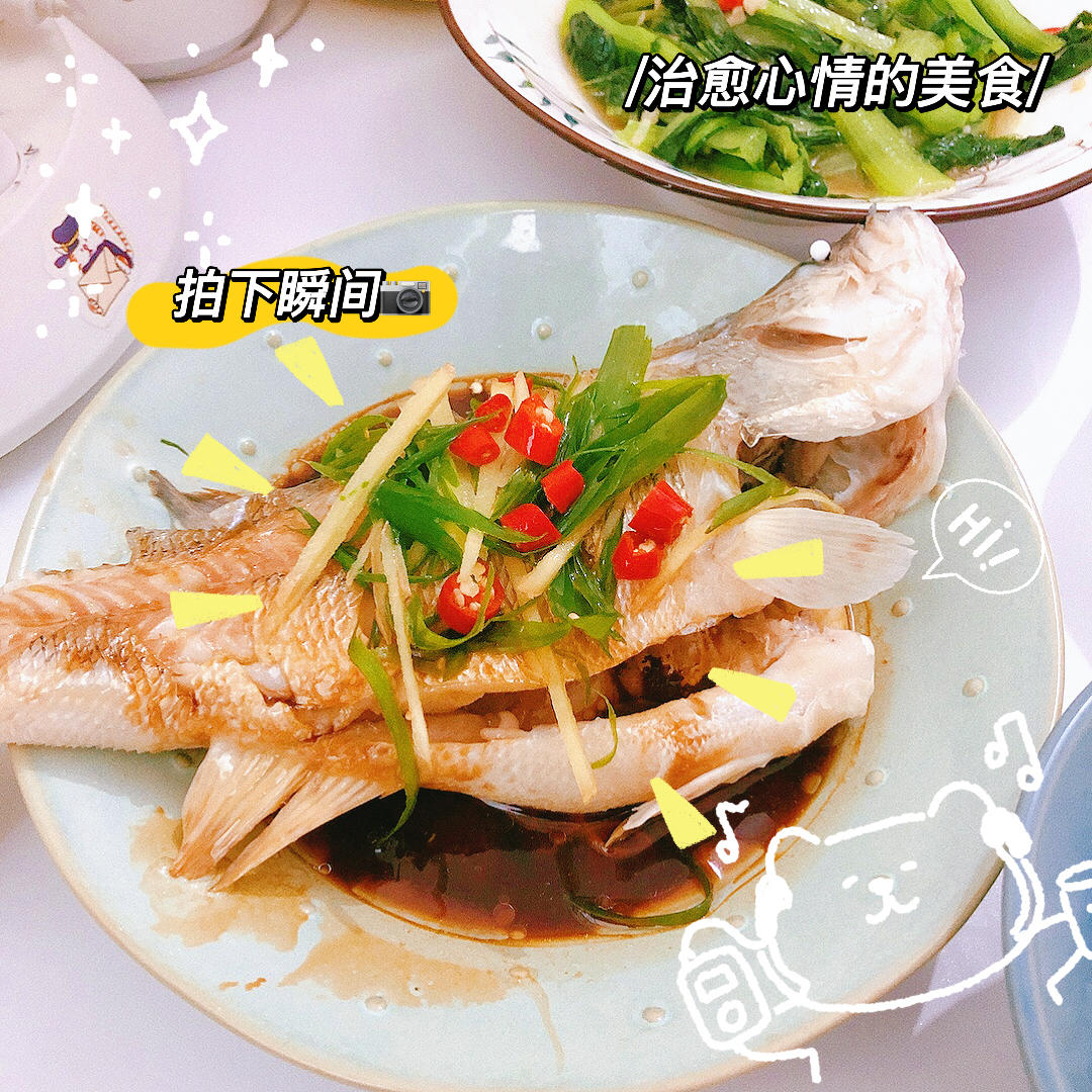 女朋友爱吃的蒸鲈鱼