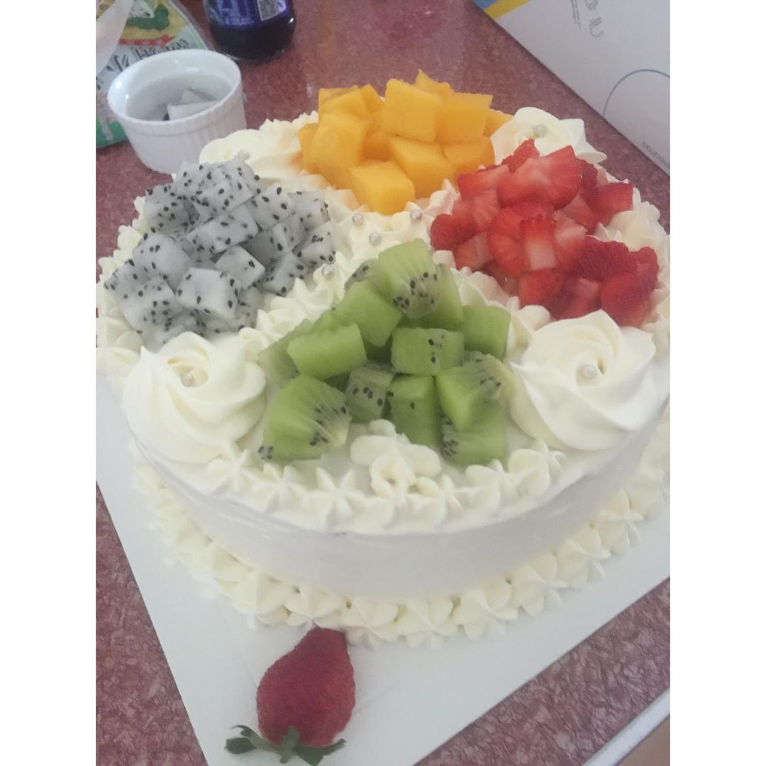 木糖醇百香果奶油蛋糕