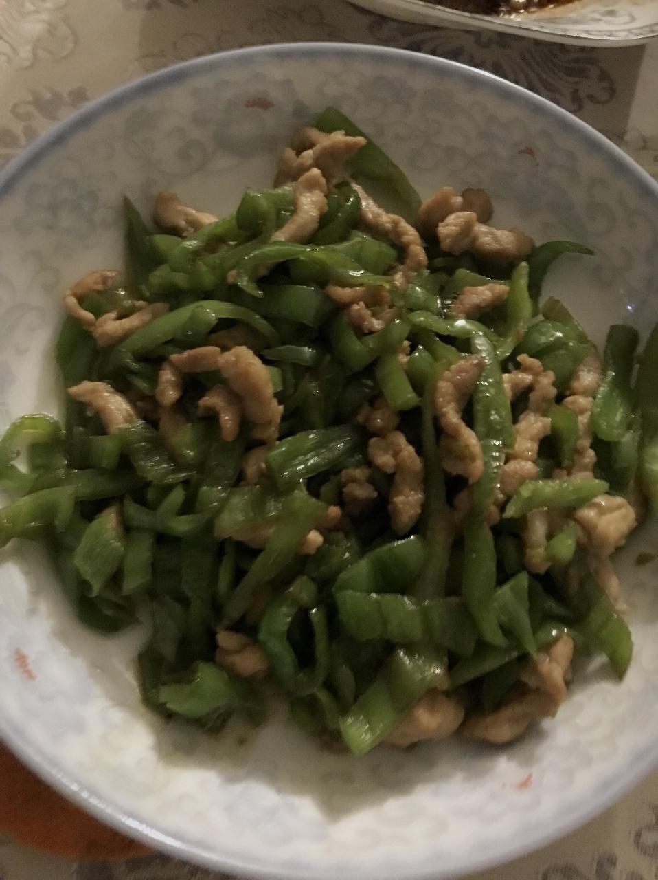 青椒炒肉丝