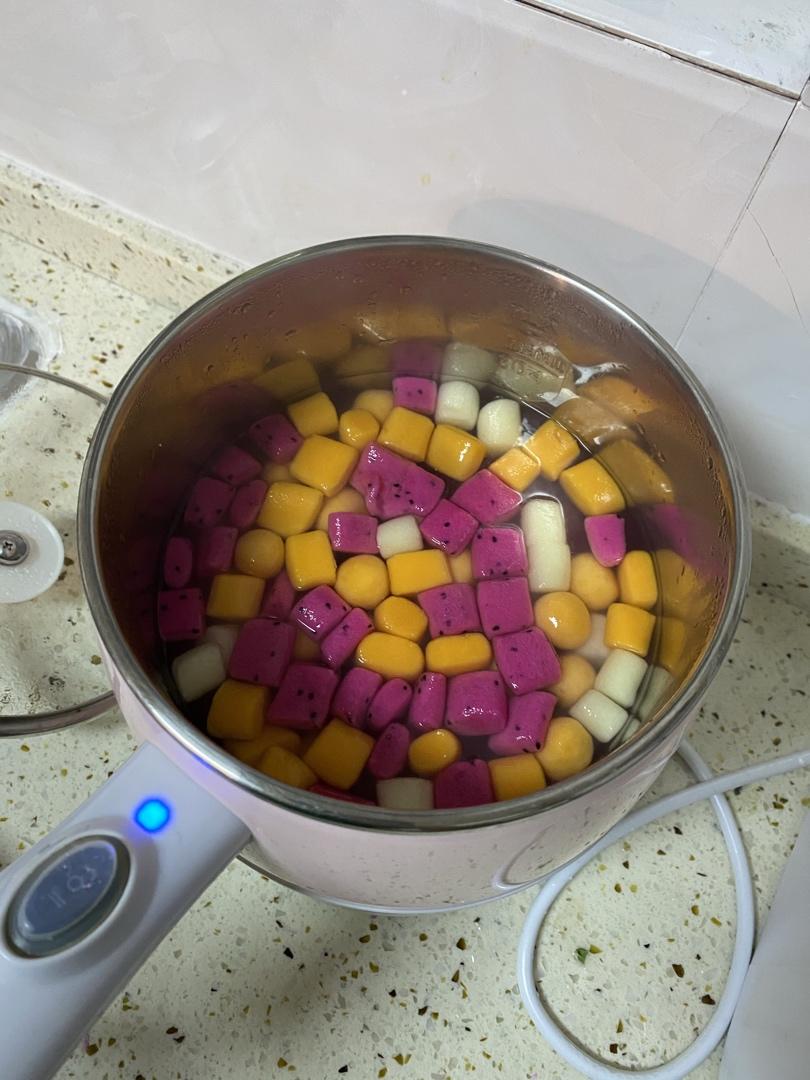 火龙果芋圆，2⃣️（附上窍门详细比例）