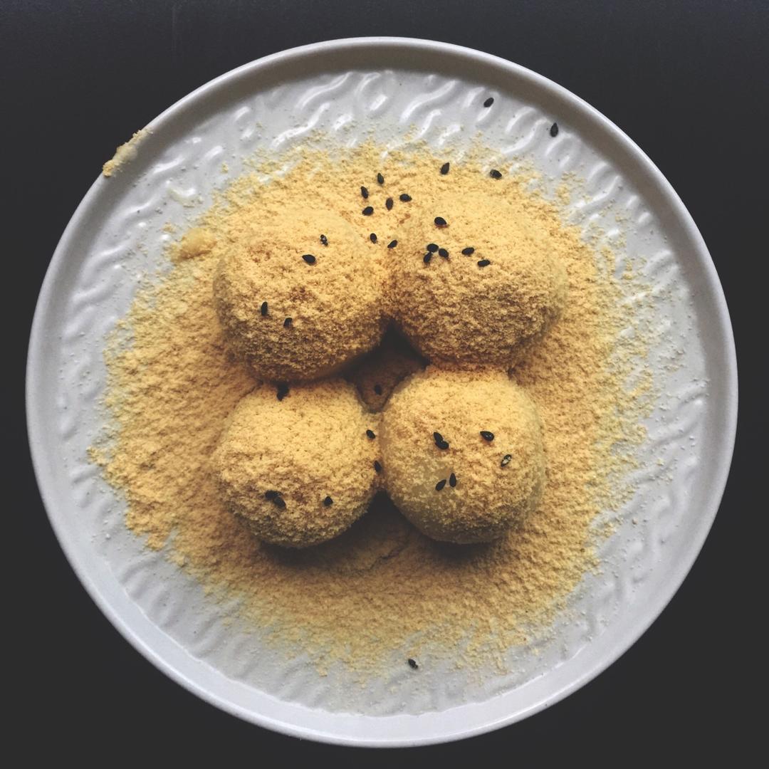 豆粉红糖汤圆