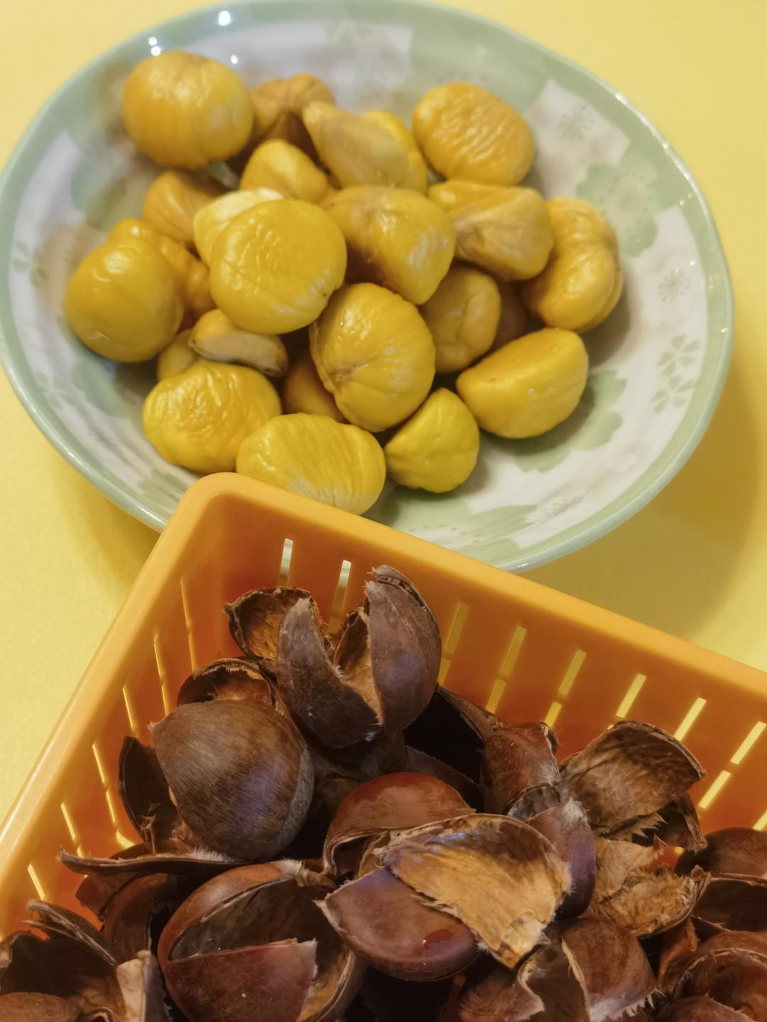巧剥栗子皮