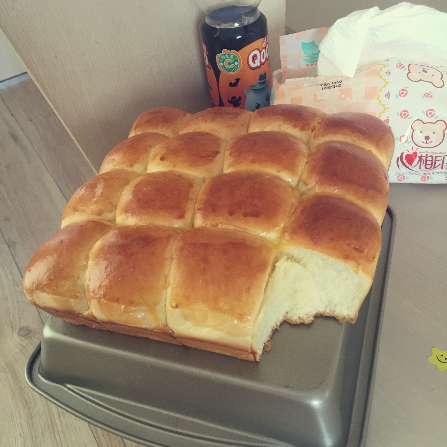 鲜奶油小餐包（一次发酵）