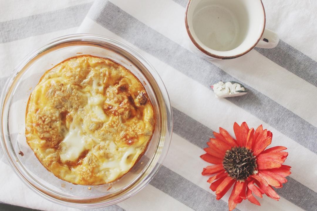 减脂餐－无油蛋奶烤燕麦（甜）