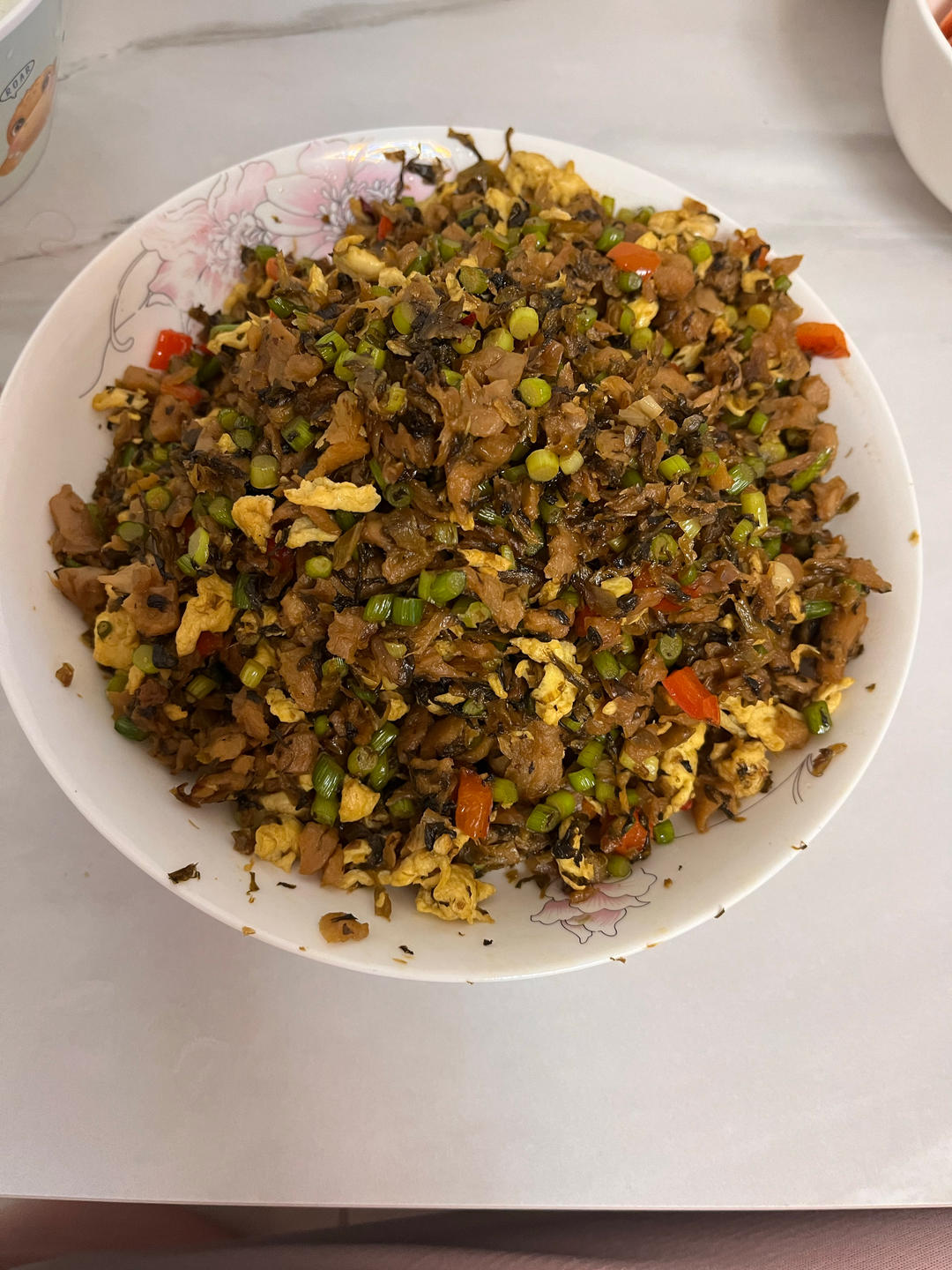 蒜苔鸡蛋外婆菜