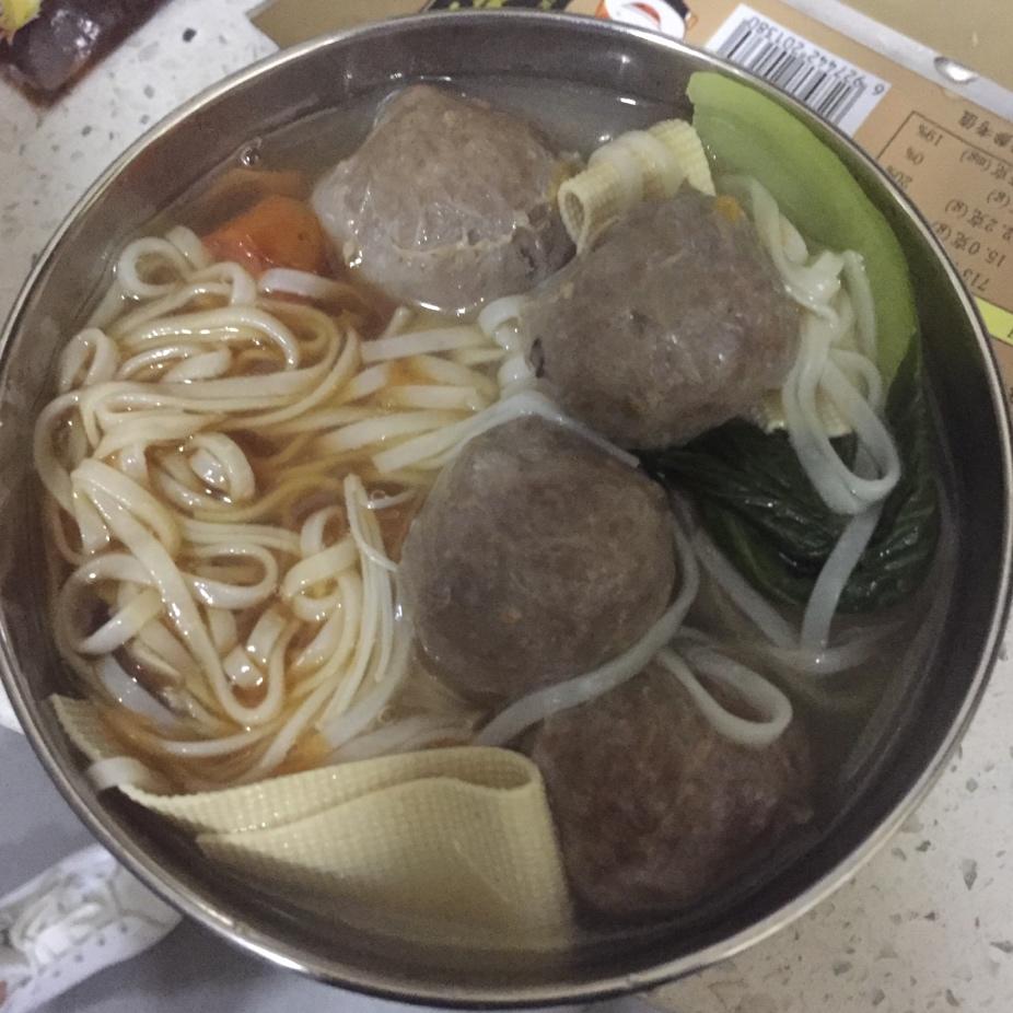一碗朴素的牛肉丸面
