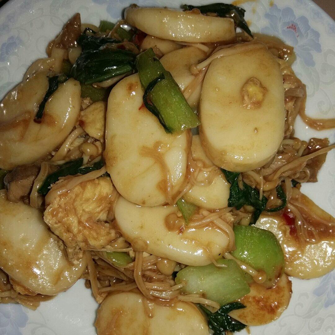 恋雪晨曦iemh做的炒年糕