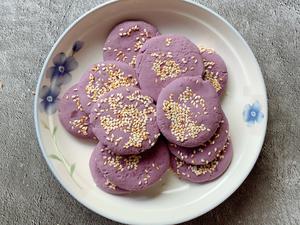 香糯小点心·紫薯芝麻饼的做法 步骤12