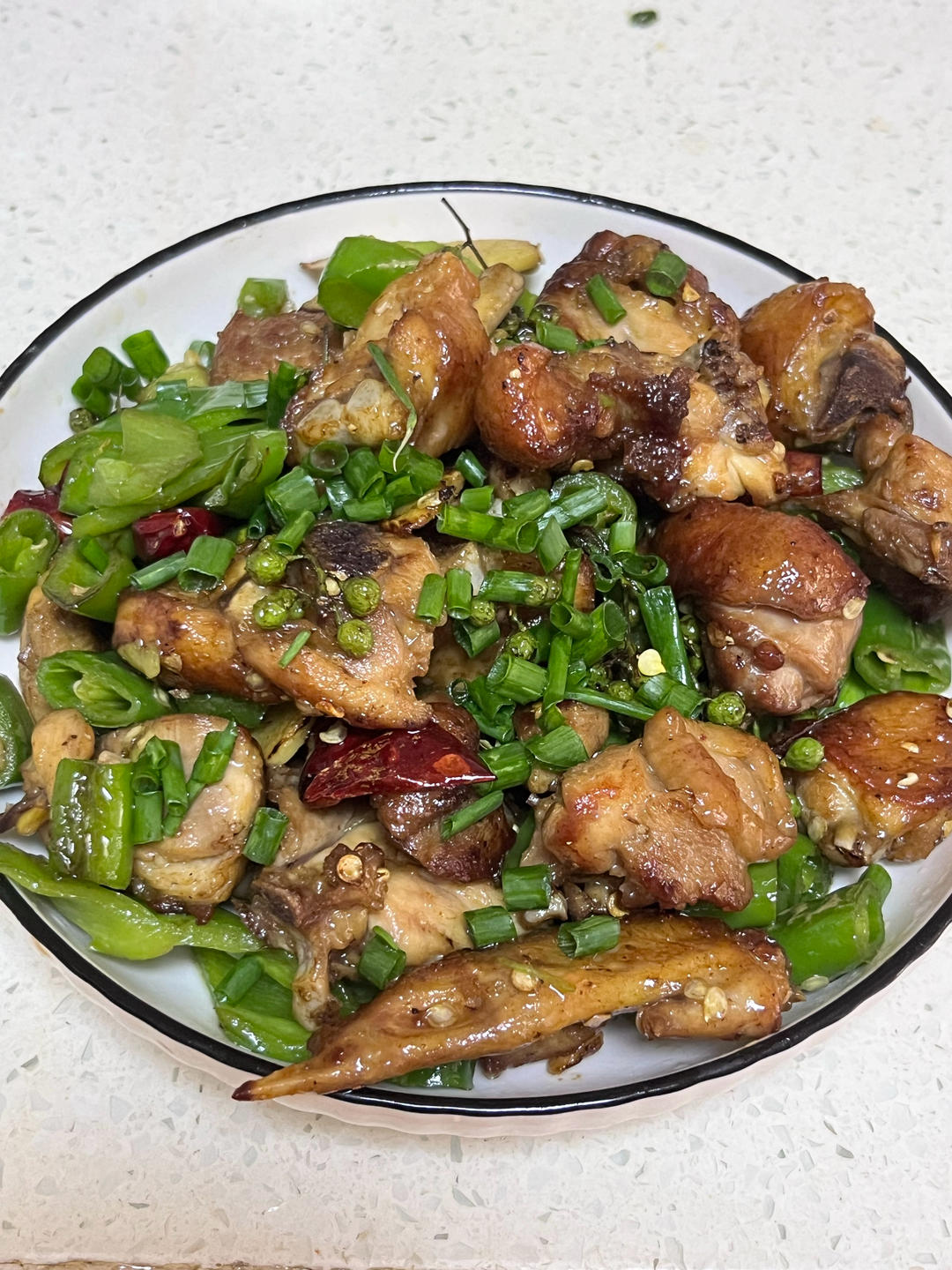青花椒干煸鸡