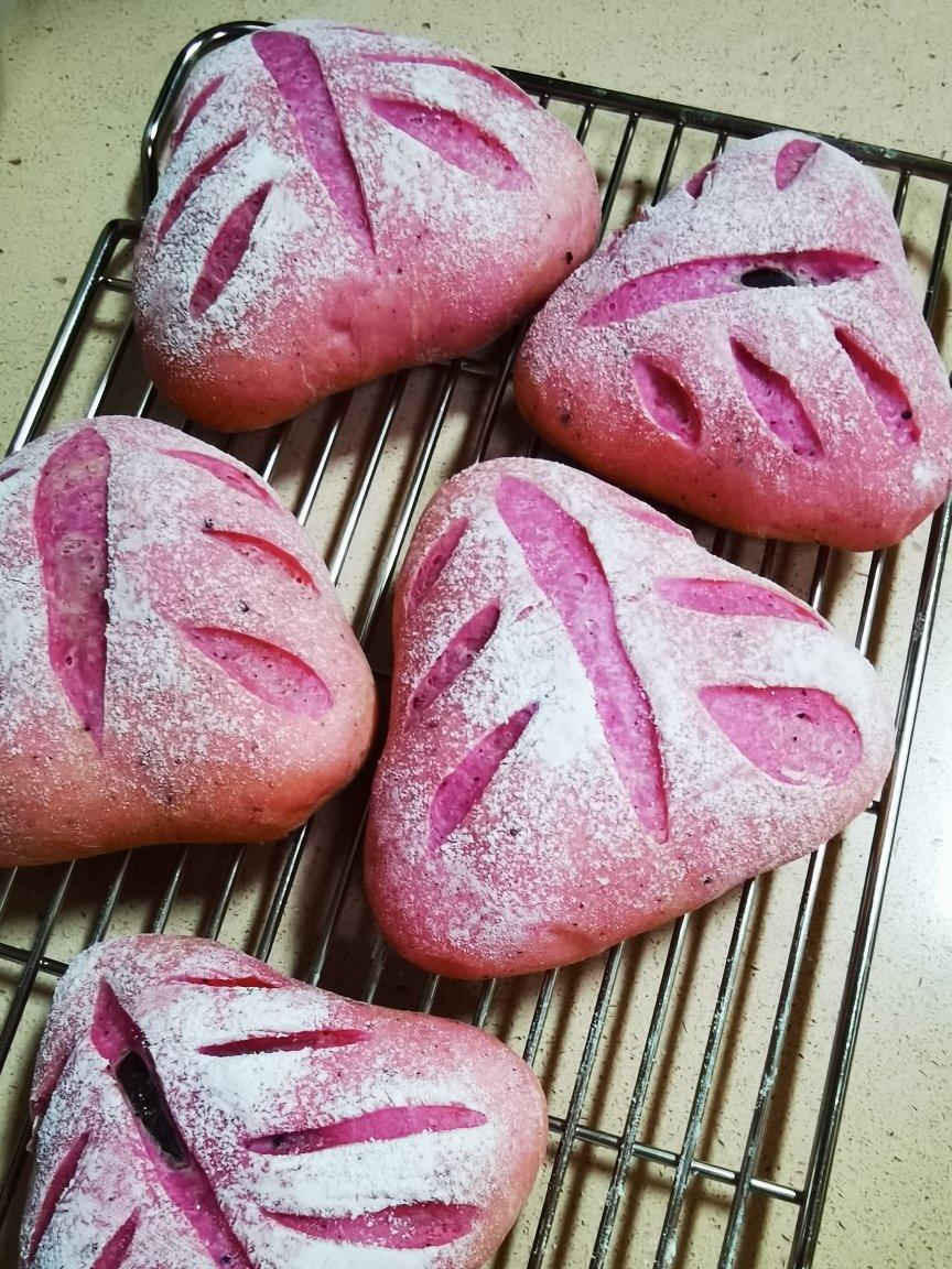 火龙果奶酪软欧包
