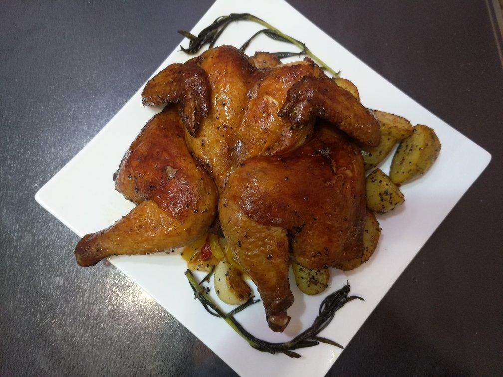 脆皮烤鸡配香煎土豆【食材包操作说明】