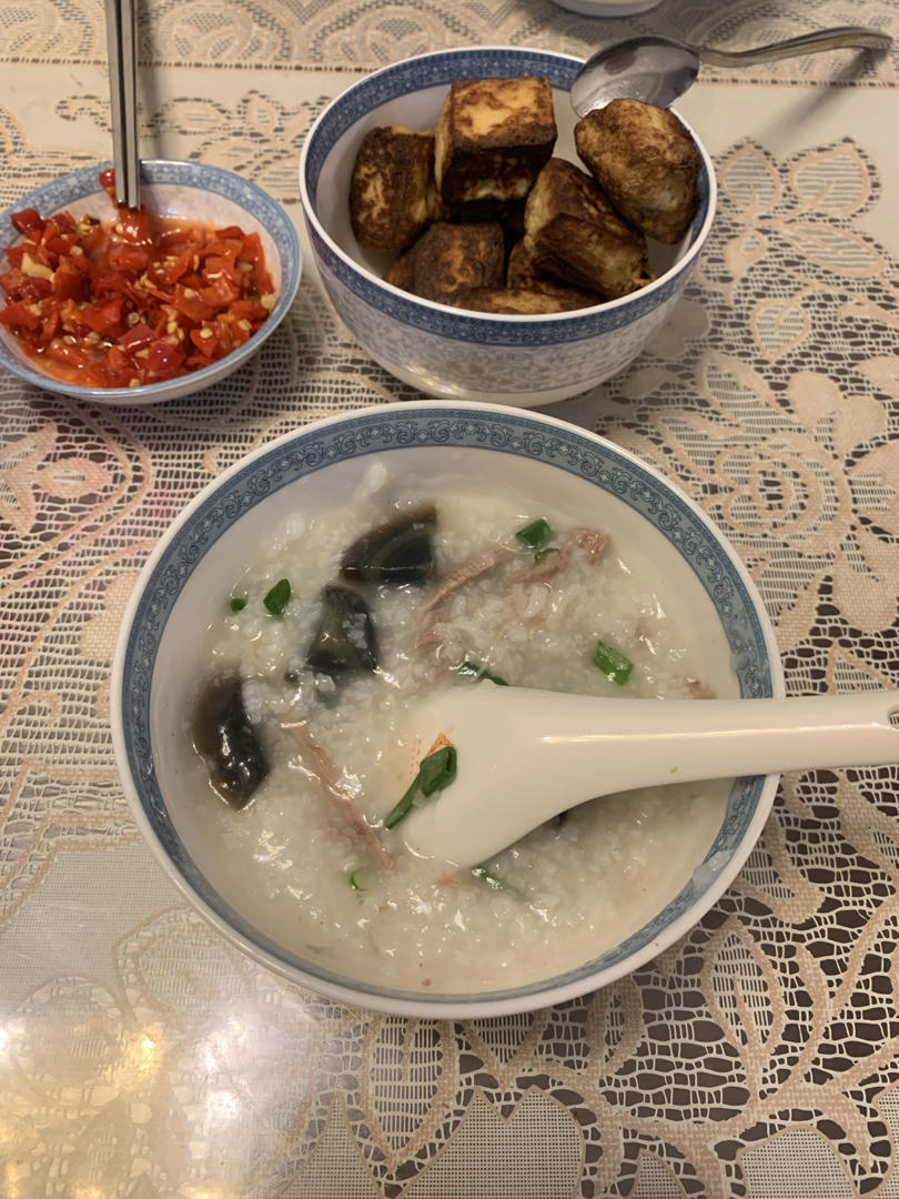 老火皮蛋瘦肉粥，老味道，家常做法