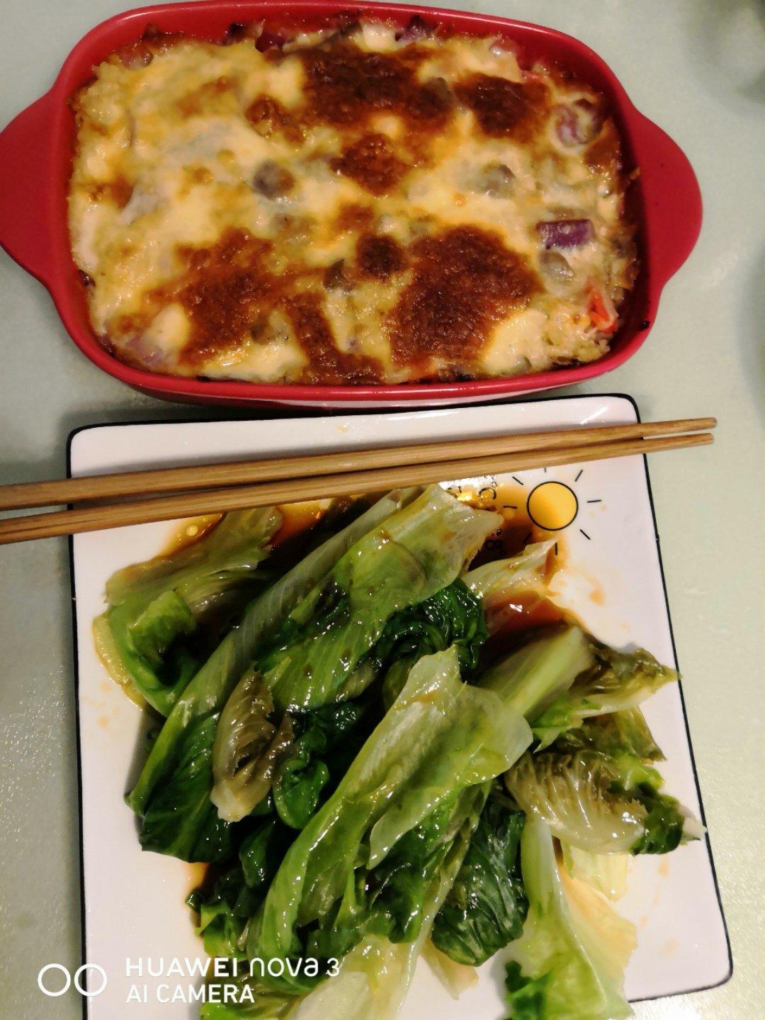 彩椒牛肉焗饭