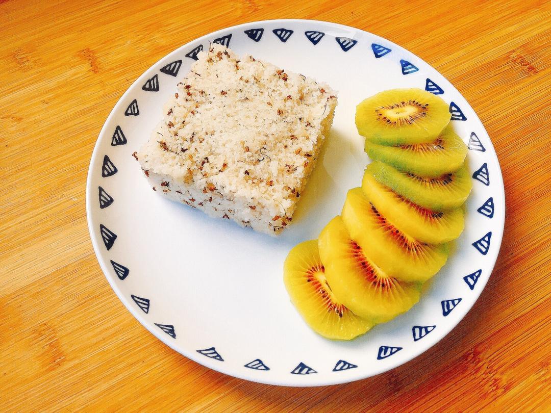 金秋桂语——桂花松糕