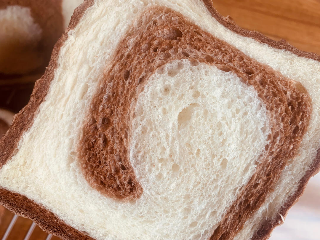 双色可可吐司（一次发酵）