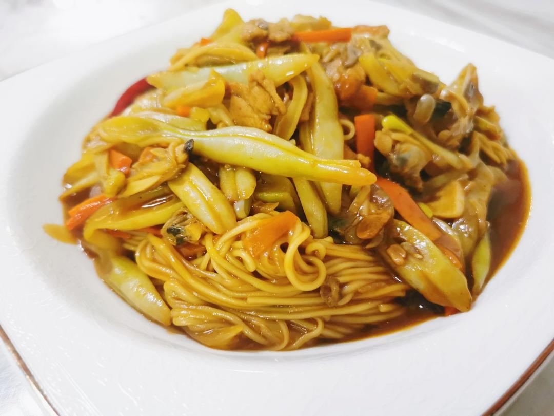 豆角焖个面