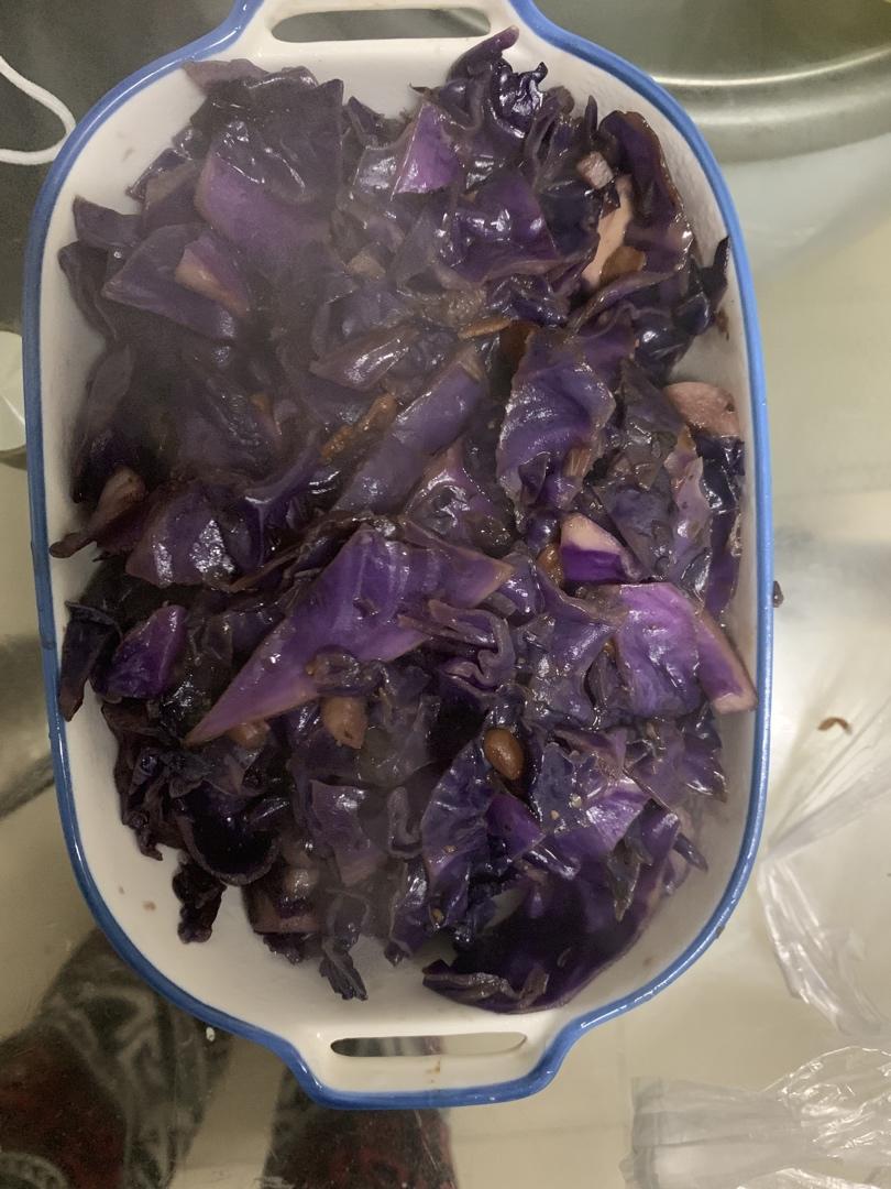 蚝油紫甘蓝