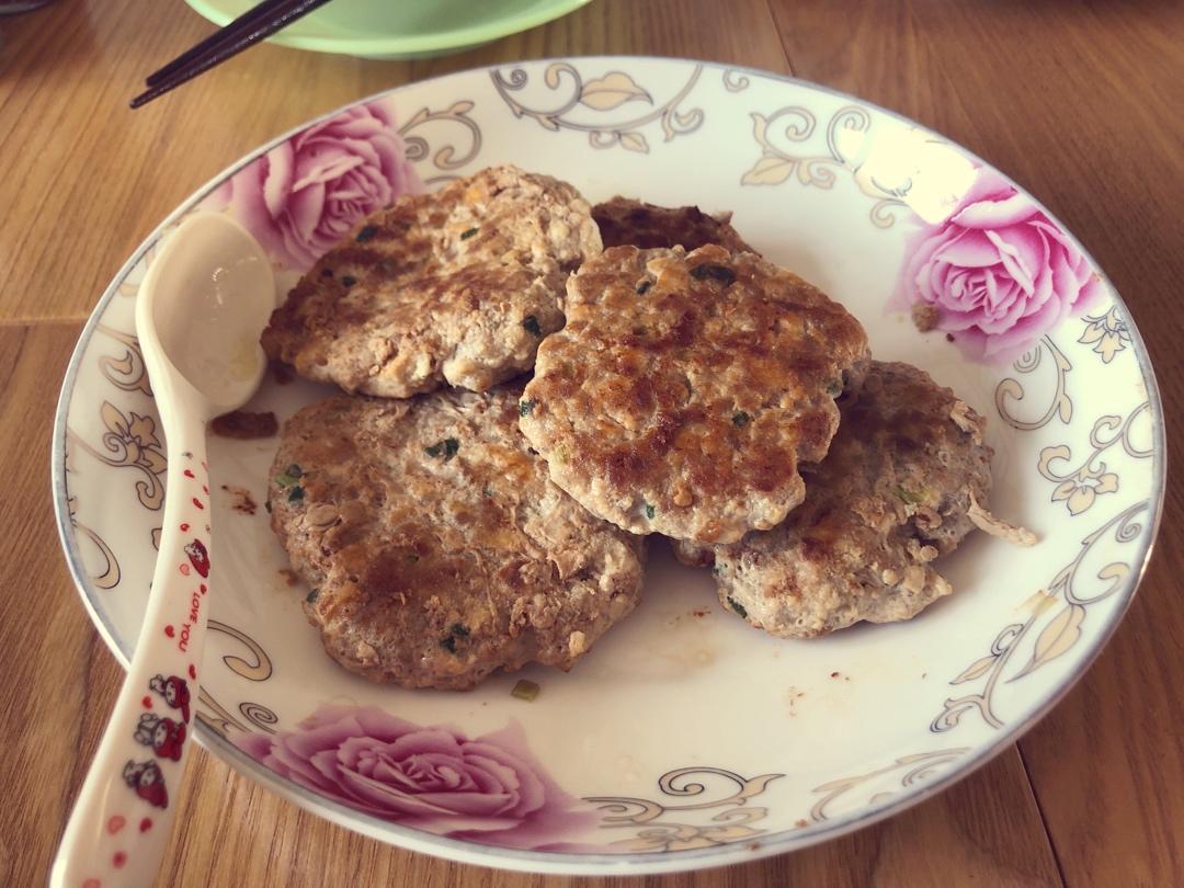 香煎豆腐肉末饼