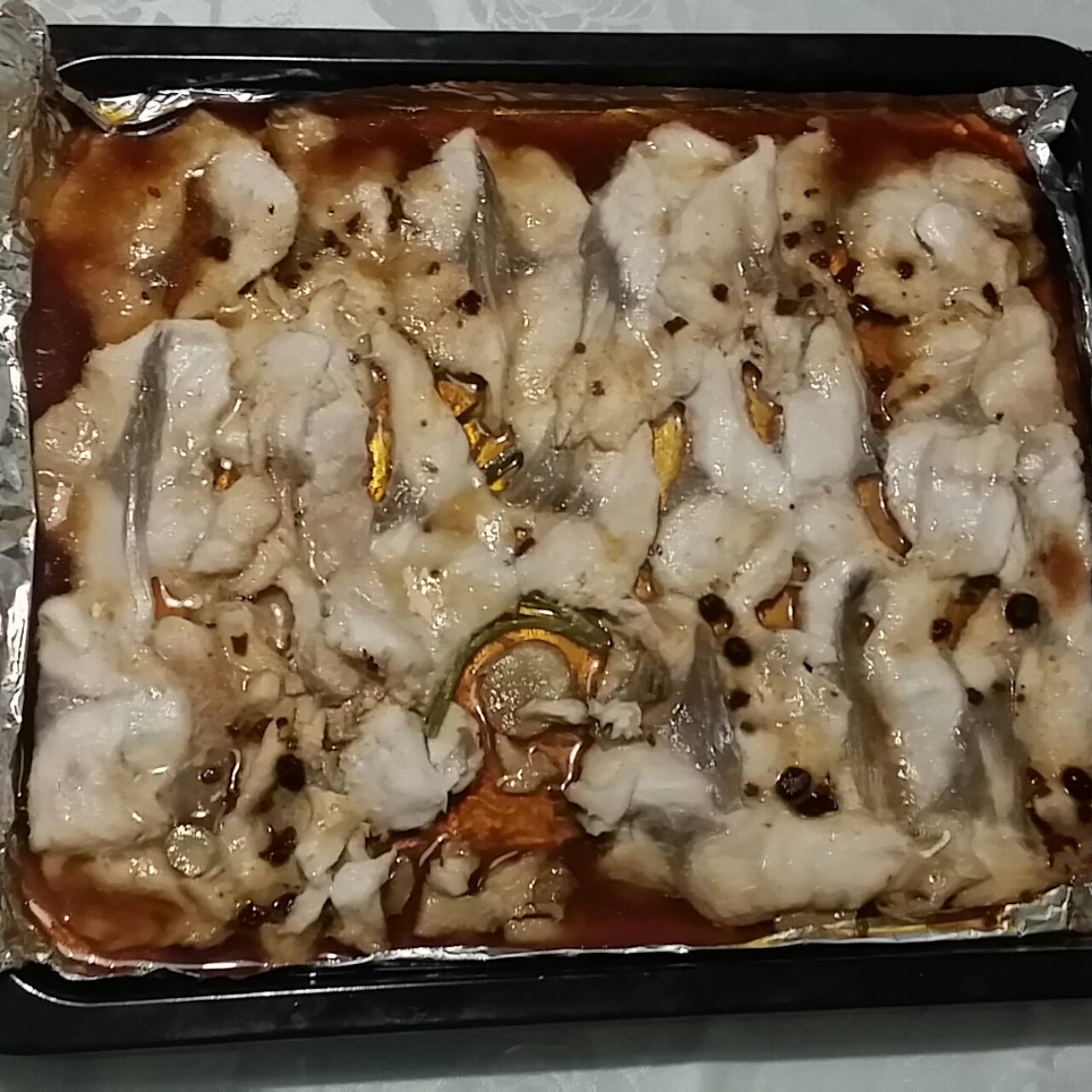 【锡纸烤鱼片图片大全-田口口的锡纸烤鱼片图片】 _下厨房