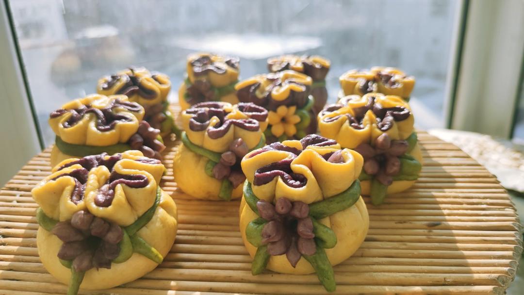 福袋包子+花式馒头（一次发酵造型包子馒头）