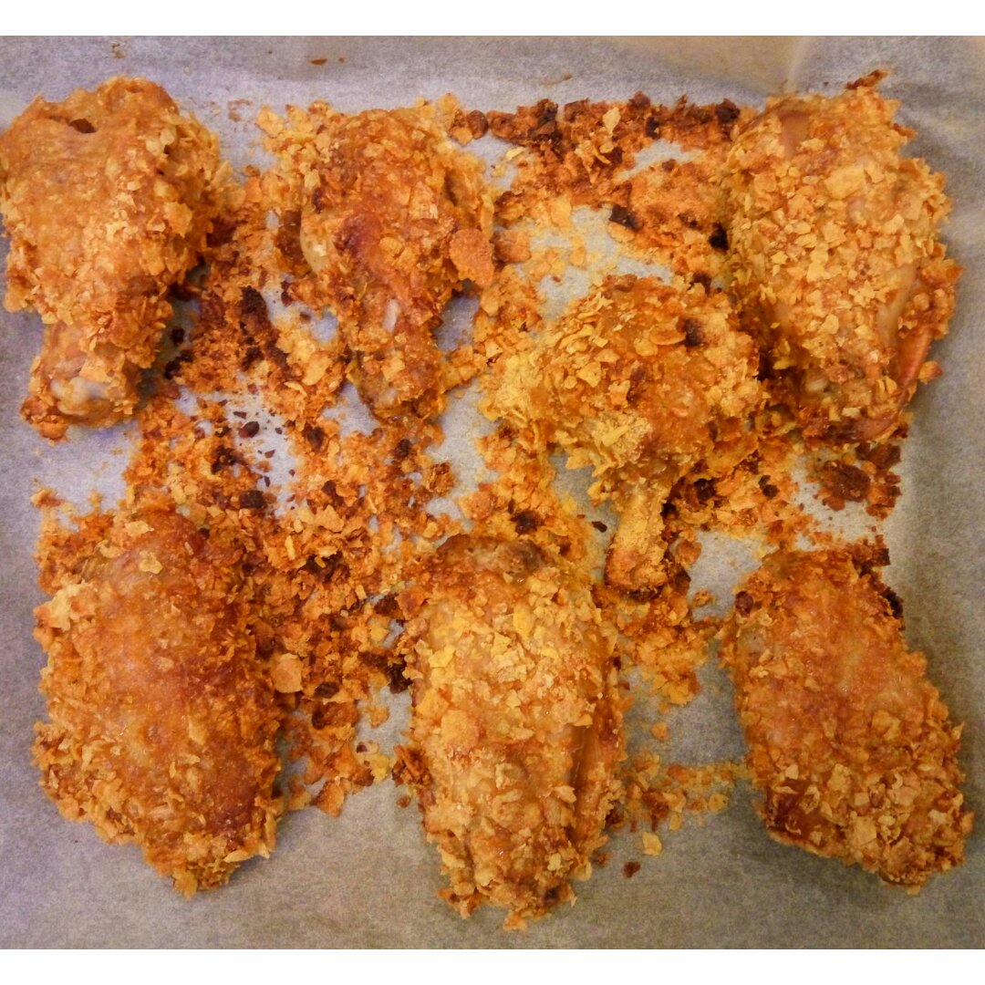 玉米片的妙用—香酥烤翅