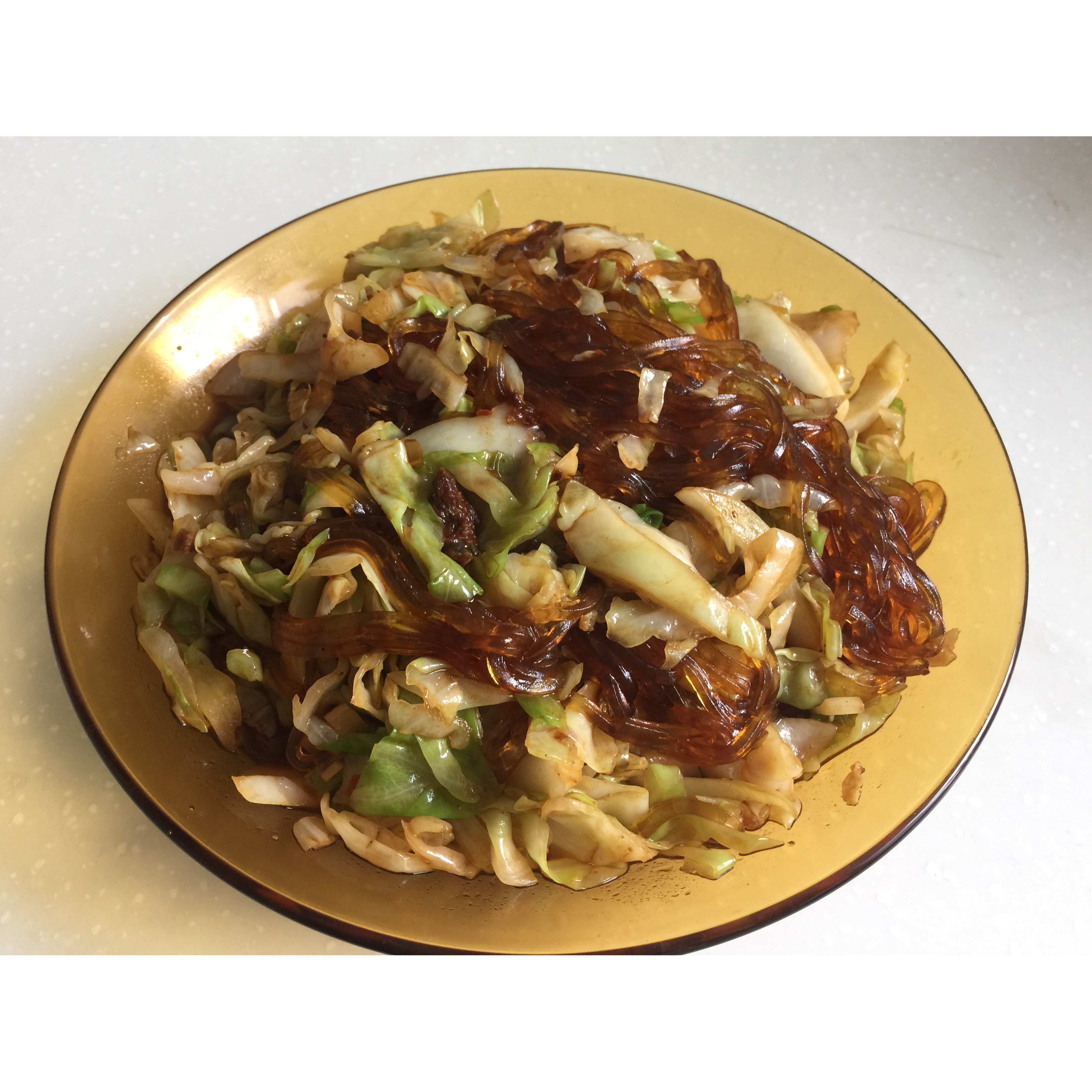 卷心菜炒粉丝 Glass noodles with Cabbage