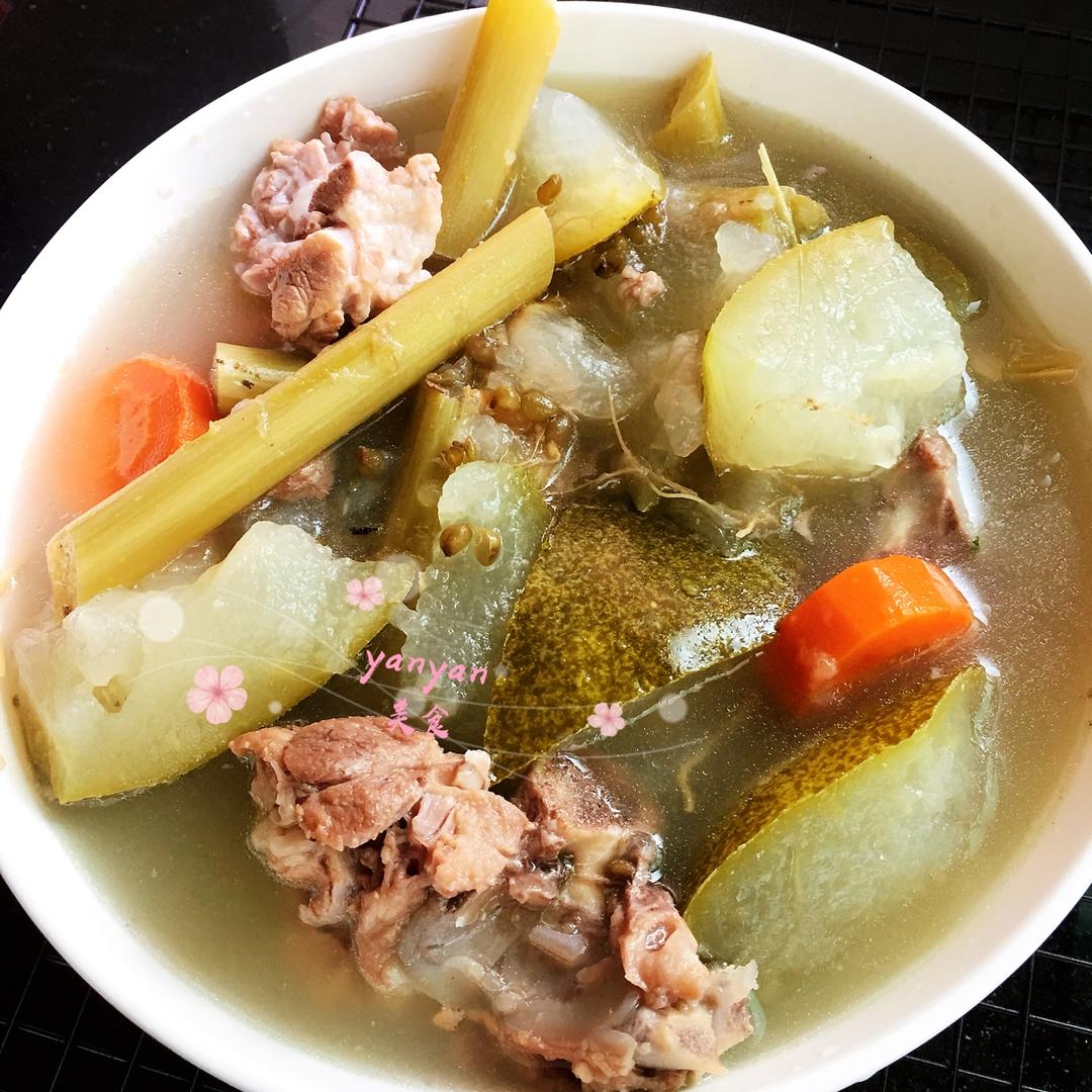 时光荏苒yan做的绿豆冬瓜汤