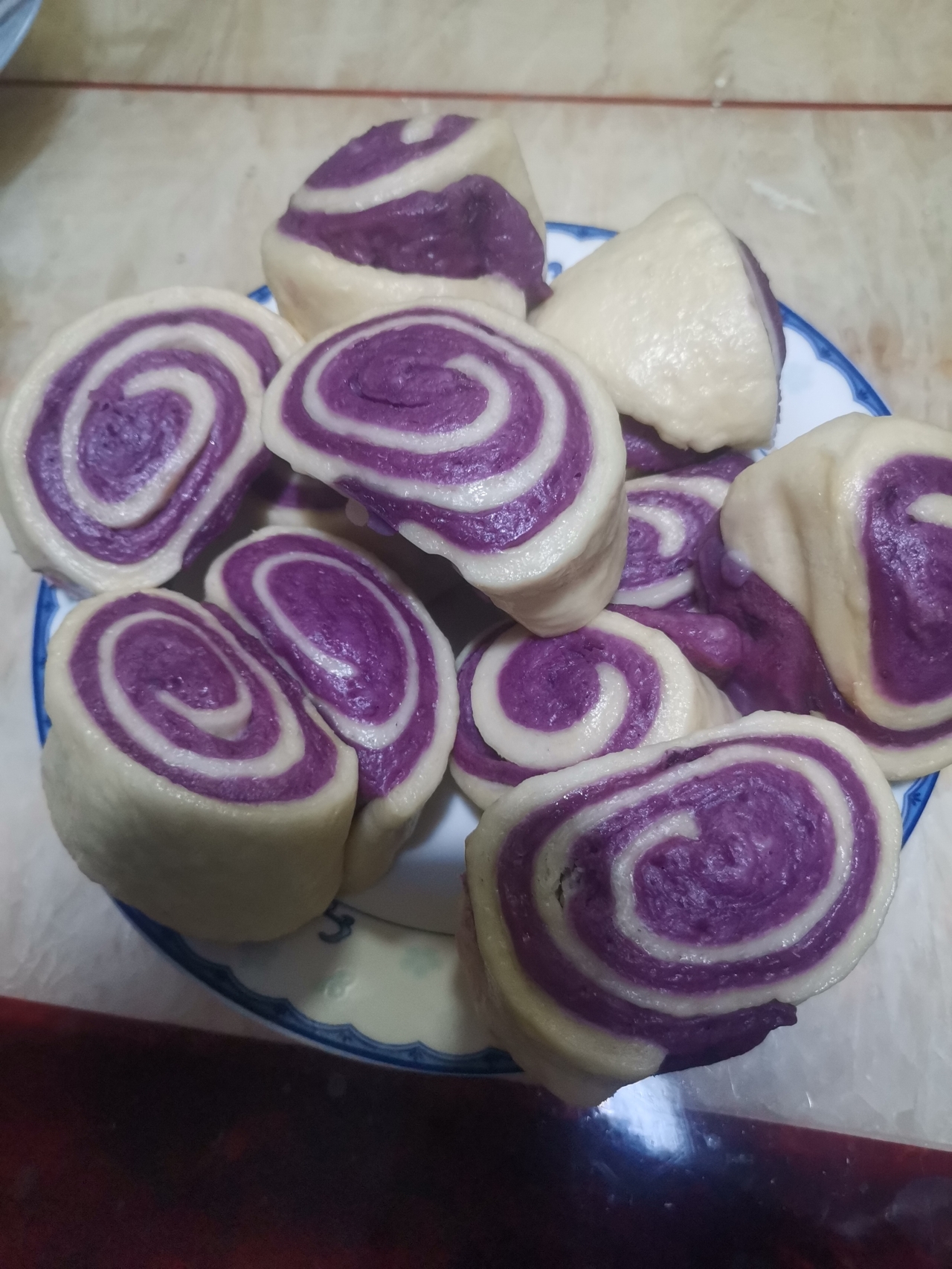 紫薯馒头卷（紫薯双色馒头）
