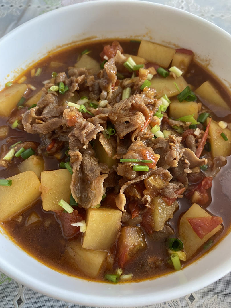 好喝到舔碗底的👉番茄土豆肥牛汤