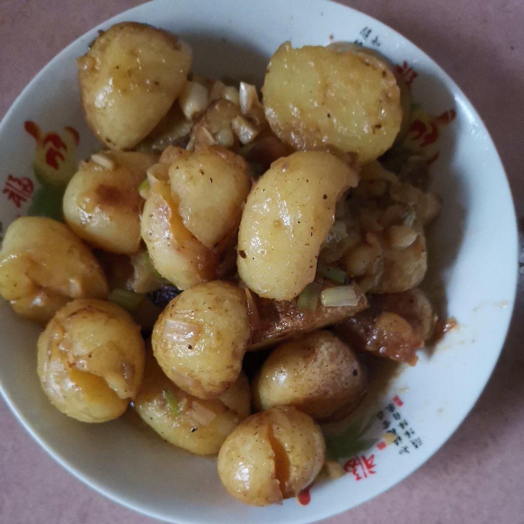 孜然香辣煎小土豆