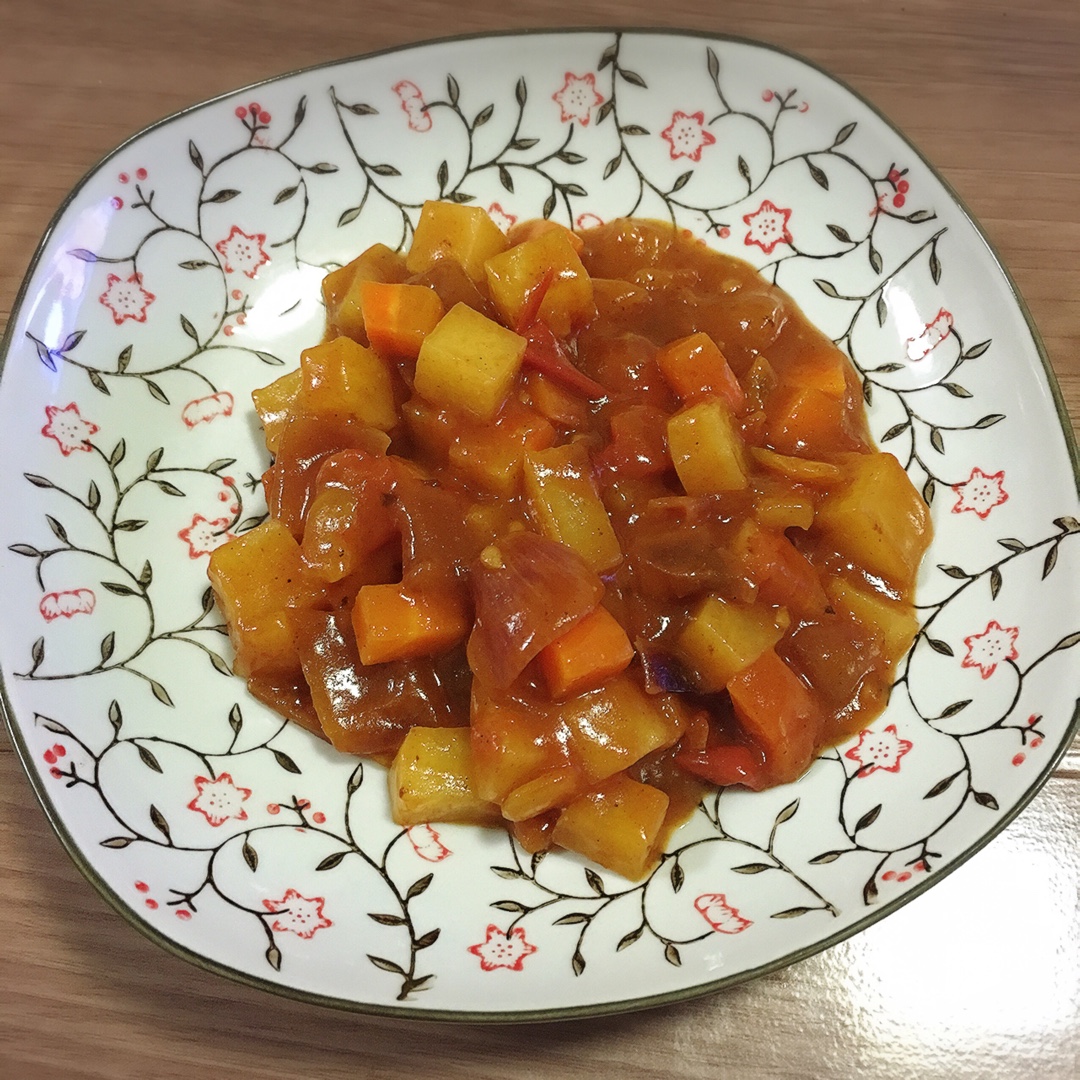 小火柴-8做的番茄咖喱