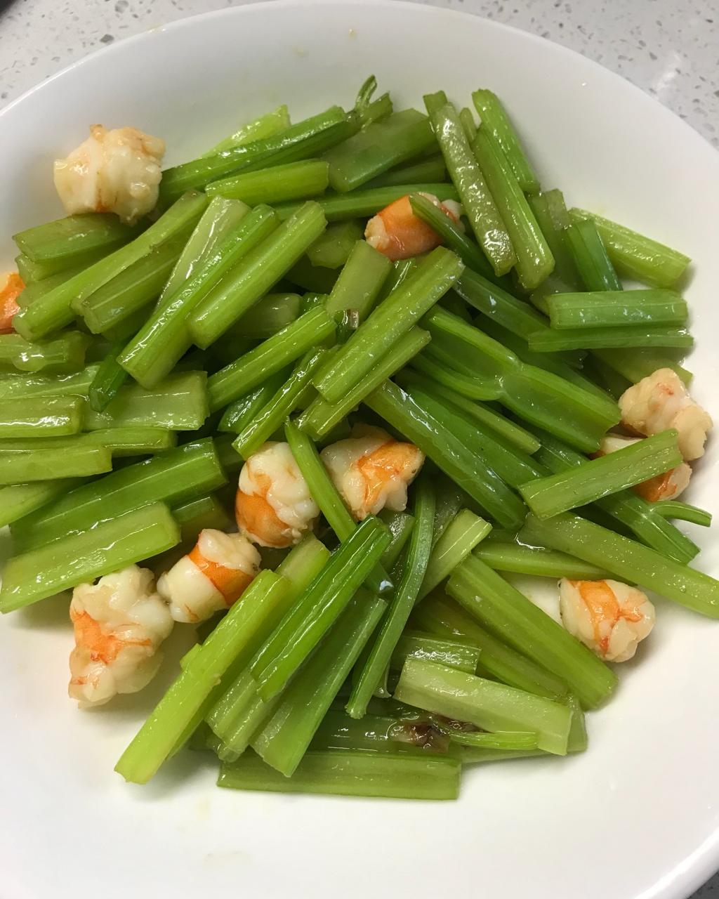 西芹炒虾仁
