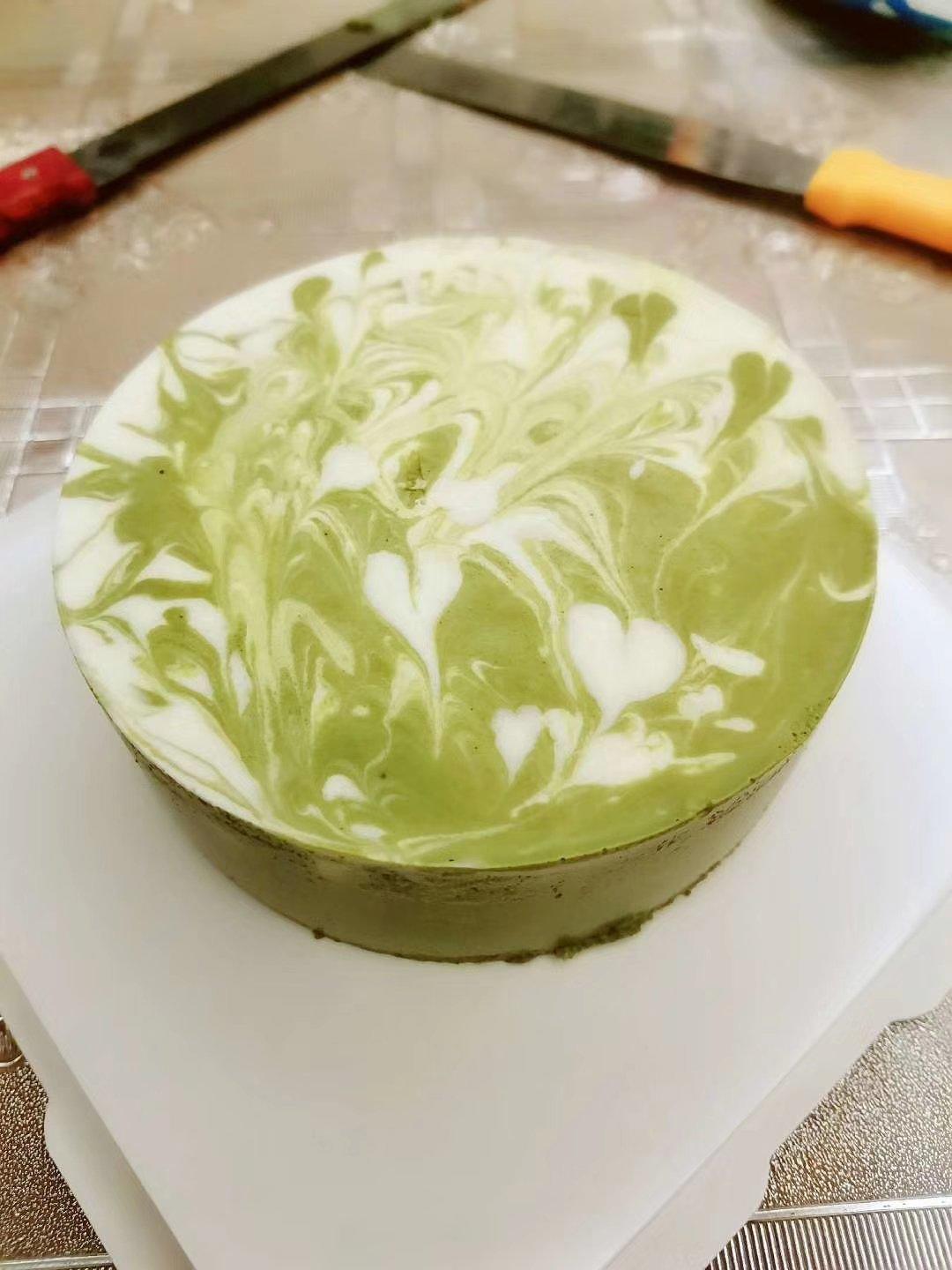 抹茶大理石慕斯