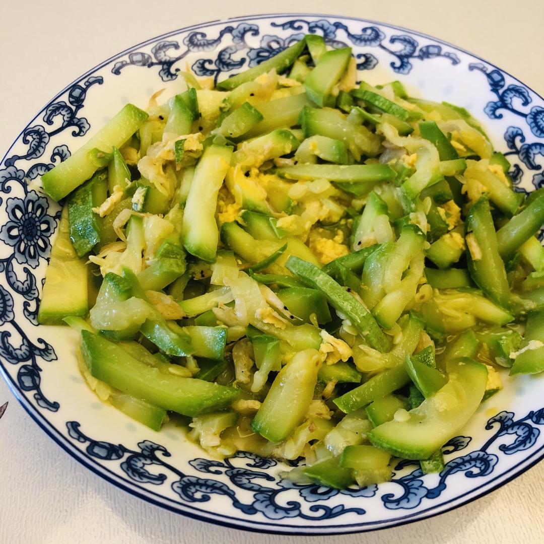 西葫芦虾皮滑蛋