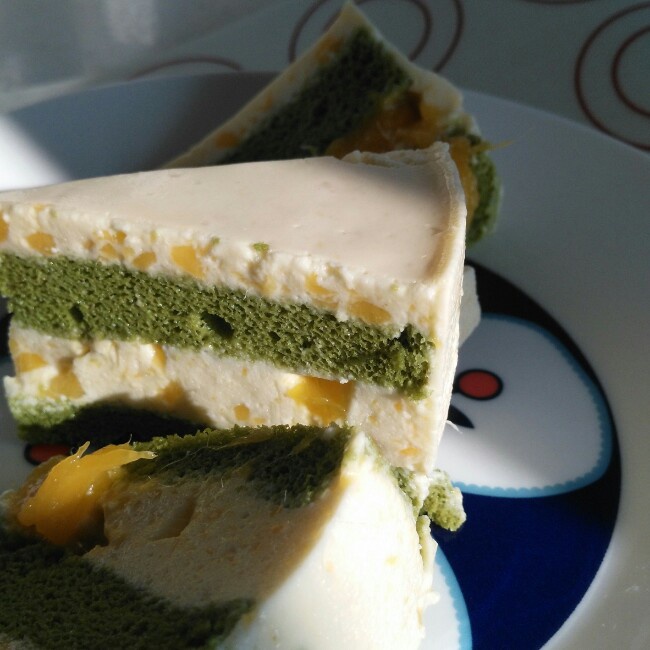 料超足的芒果慕斯蛋糕