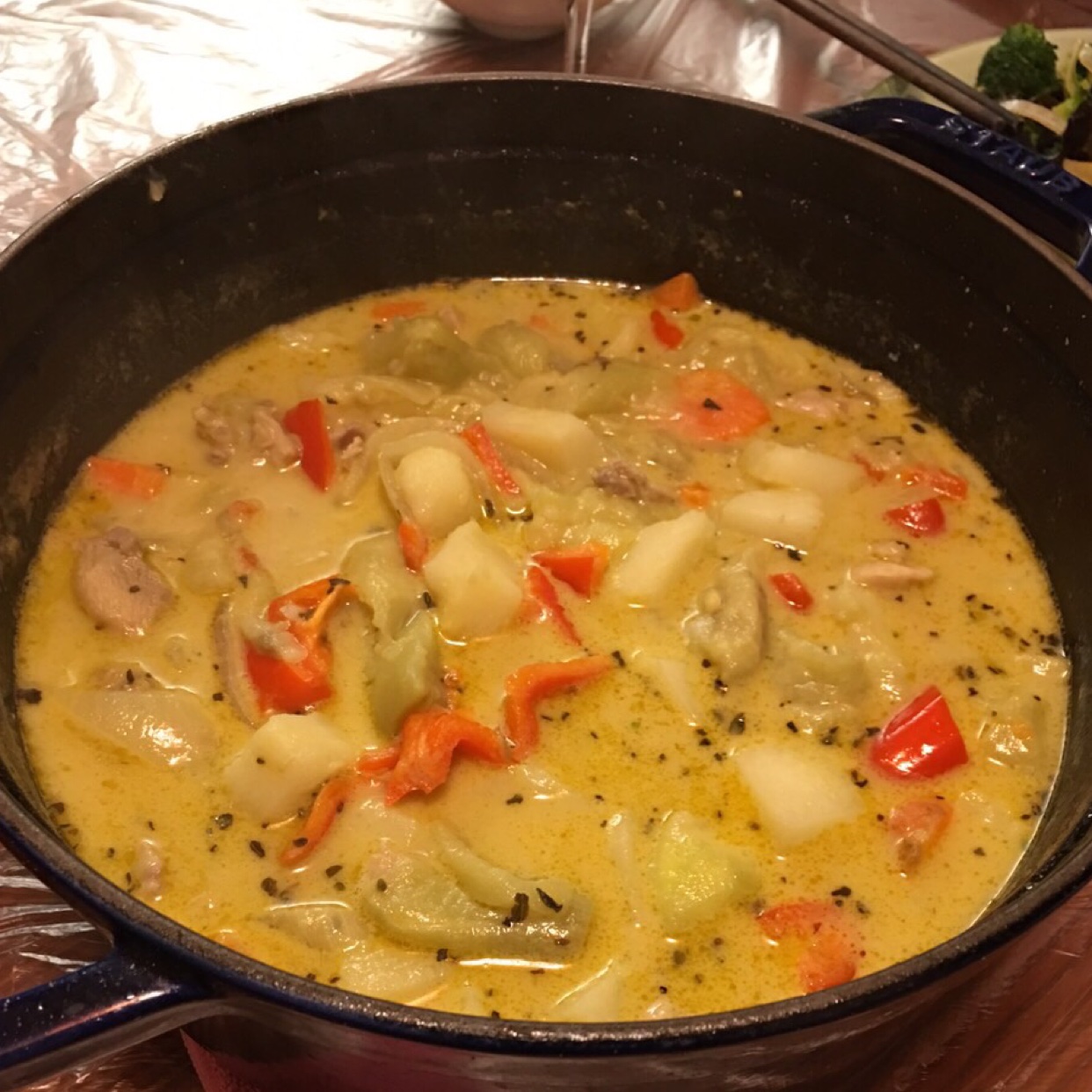 泰式绿咖喱鸡肉