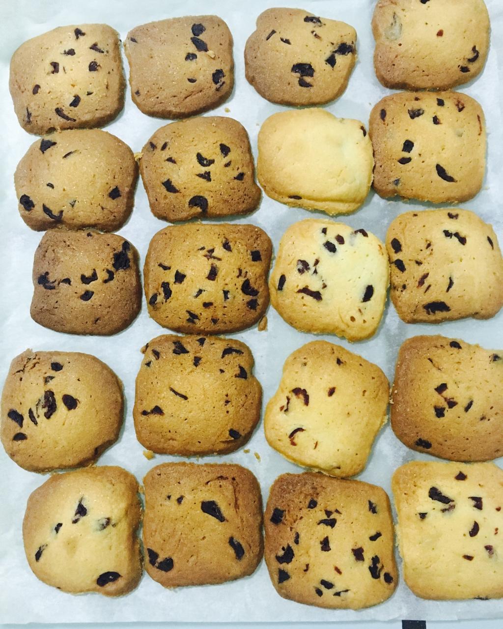 抹茶蔓越莓饼干