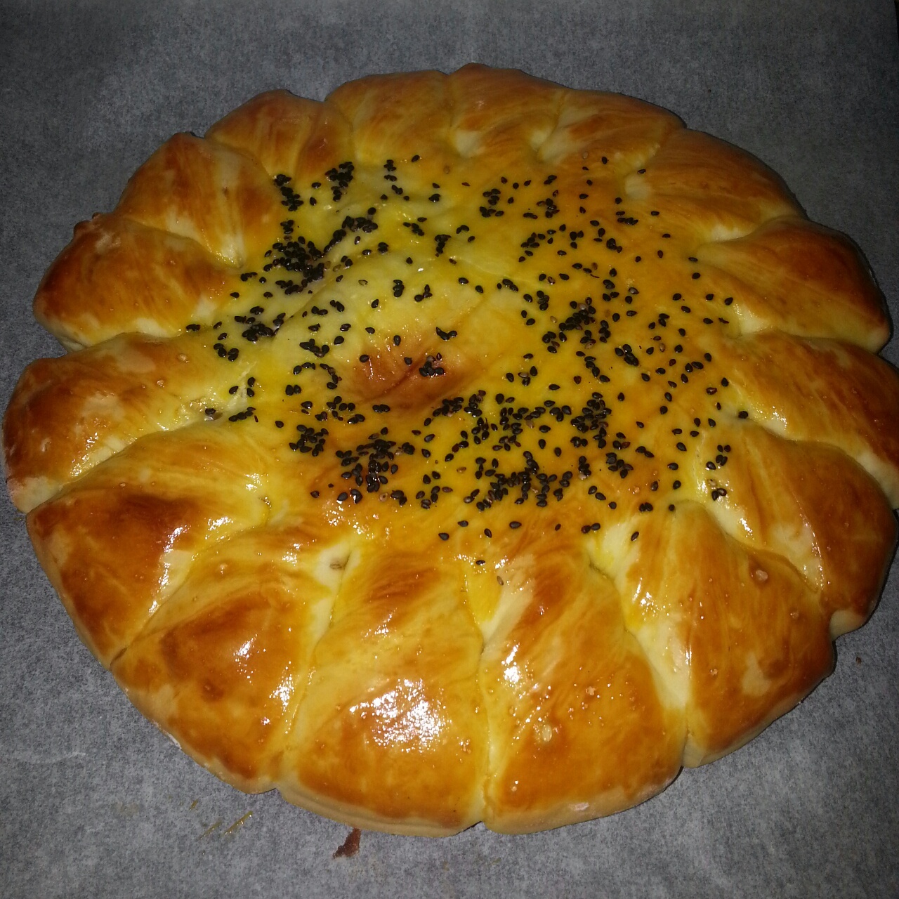 向日葵豆沙面包