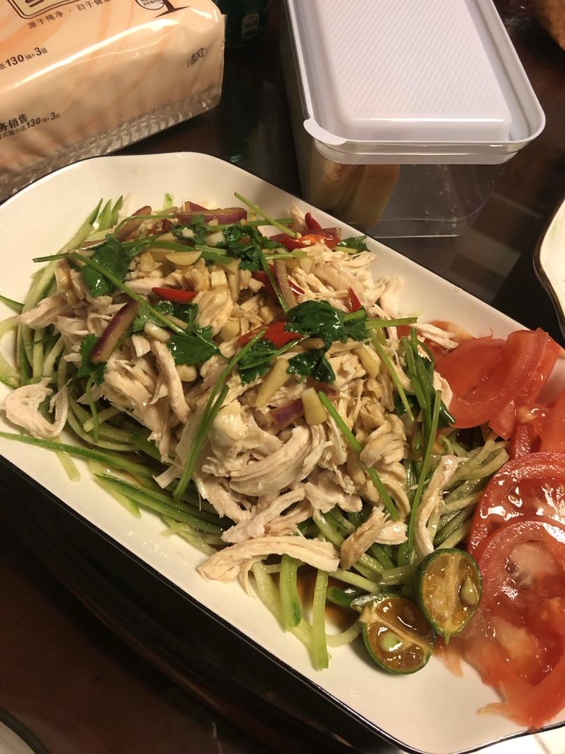 青柠拌鸡丝