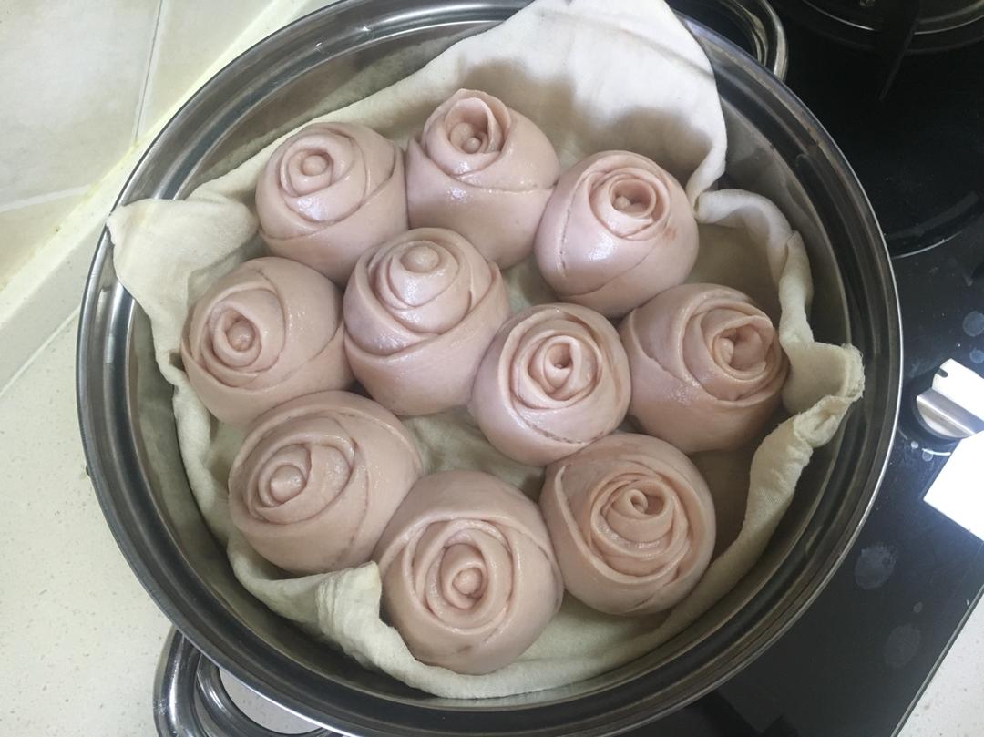 玫瑰花馒头