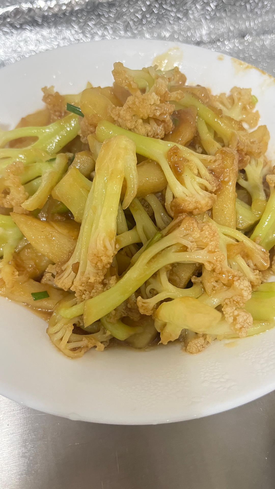 土豆烧花菜