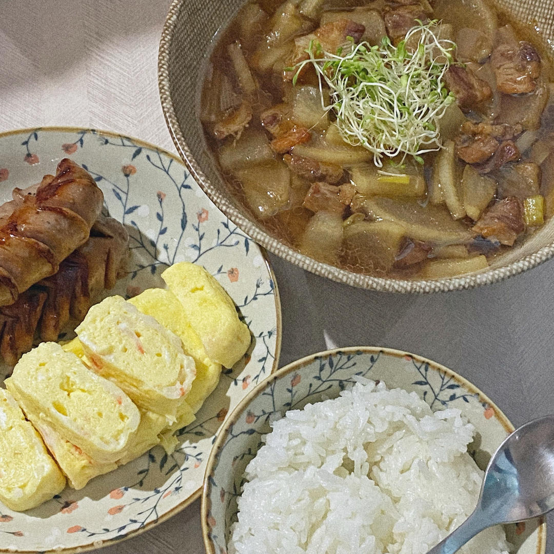 家常萝卜烧肉