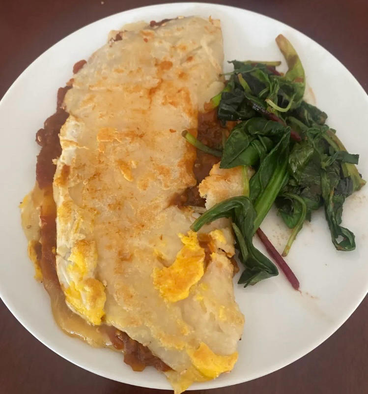 5分钟就能做好鸡蛋饼