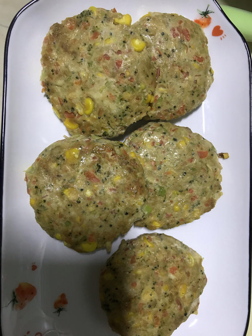 减脂鸡胸肉时蔬饼‼️巨简单超好吃