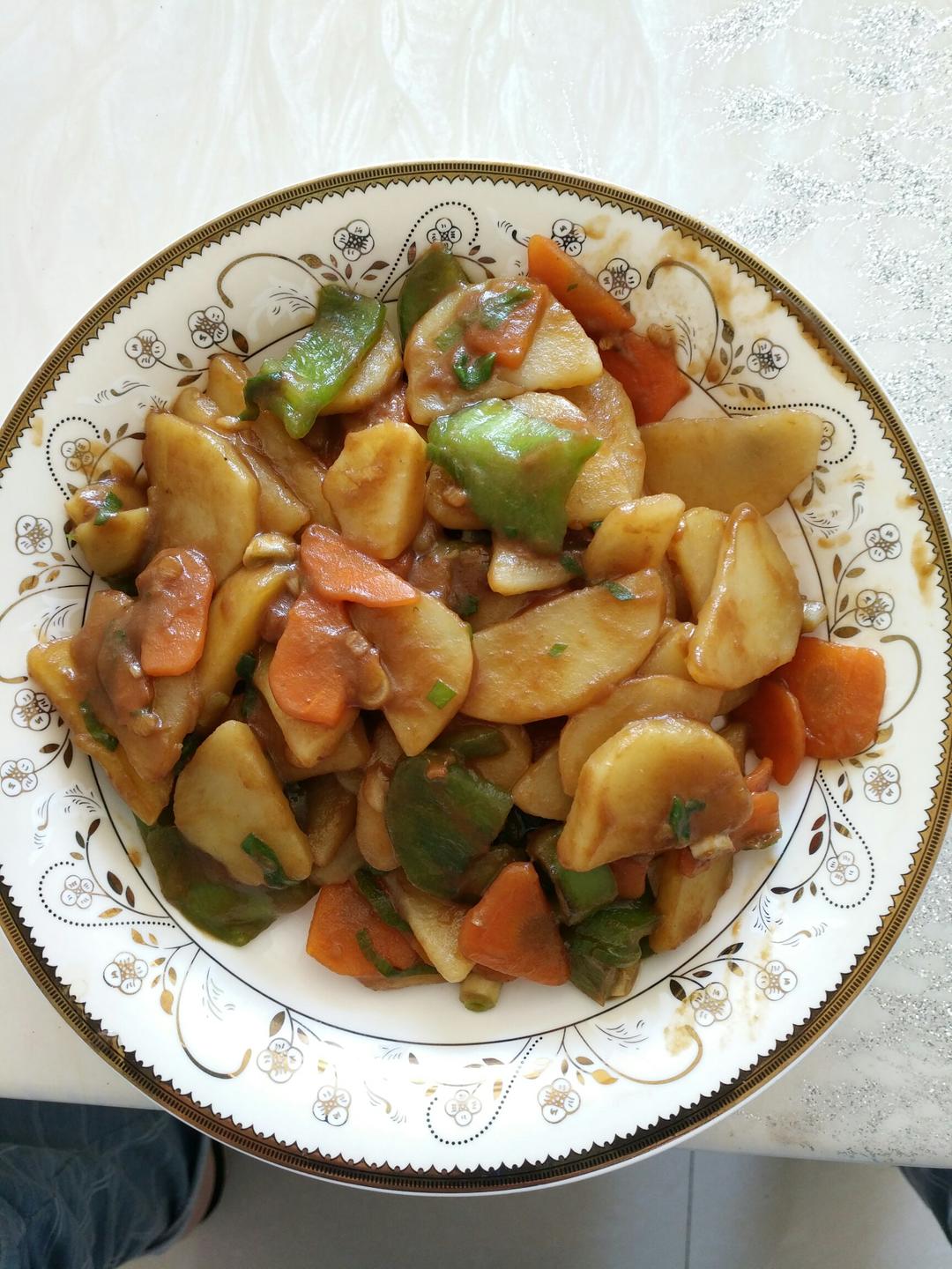 菁寒做的素炒三样