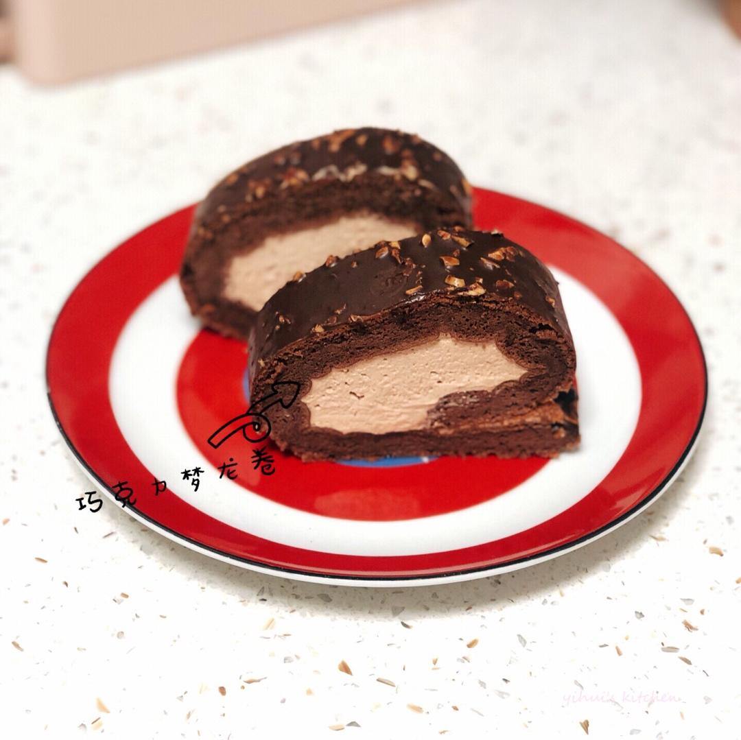🍫梦龙蛋糕卷. 巧克力脆皮蛋糕卷 by pink-rabbit