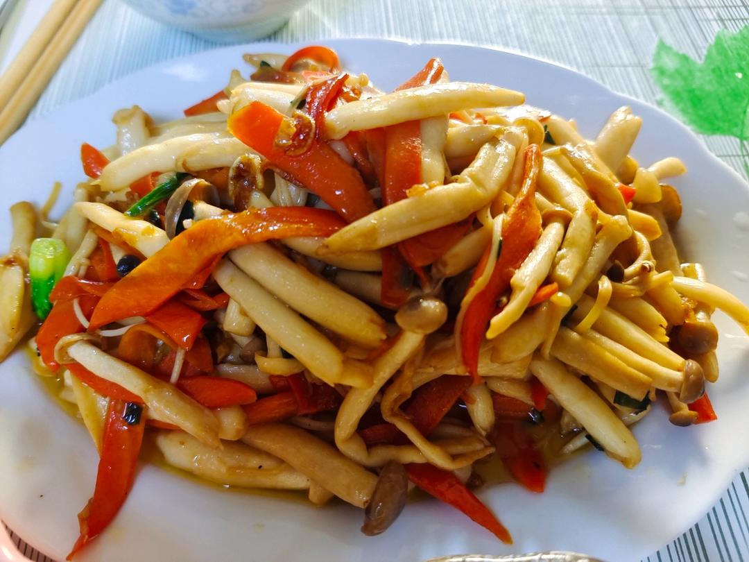 好吃到停不下来的素炒白玉菇（蟹味菇）