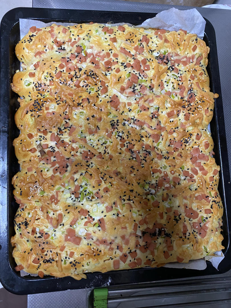 葱香火腿面包